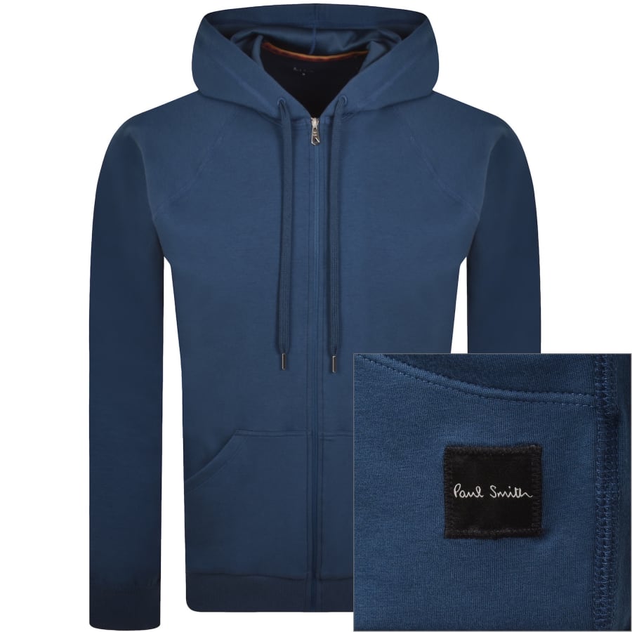 Paul Smith Full Zip Hayden Hoodie Blue | Mainline Menswear se
